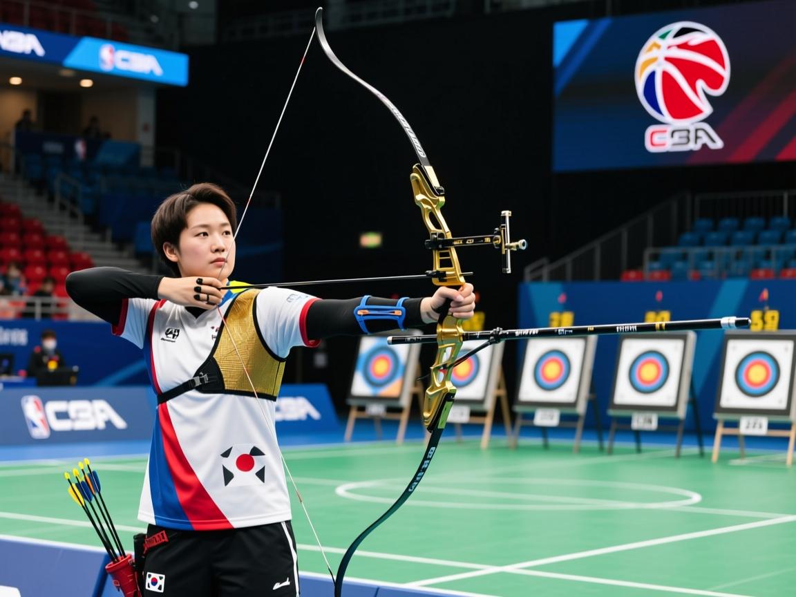 韩国射箭选手精准命中-领先实力擒金